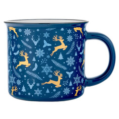 Кружки кружка WALMER Deers 370мл керамика синий
