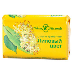 Мыло кусковое мыло НК Липовый, цвет, 90 г НЕВСКАЯ КОСМЕТИКА