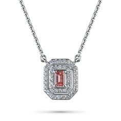 Колье из белого золота э0912кл11220007_pink ЭПЛ Даймонд