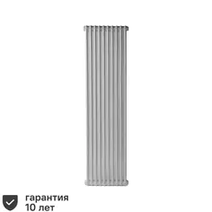 Радиатор Irsap Tesi 21800 трубчатый 1735/65 10 секций боковое подключение сталь двухсторонний цвет белый