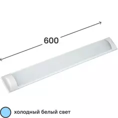 Светильник линейный светодиодный IEK ДБО5005 600 мм 18 Вт, холодный белый свет