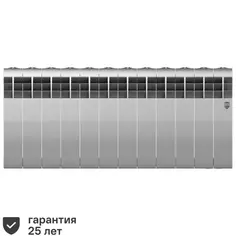 Радиатор Royal Thermo Biliner 350/87 биметалл 12 секций боковое подключение цвет серый