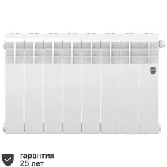 Радиатор Royal Thermo Biliner 350/87 биметалл 8 секций нижнее правое подключение цвет белый