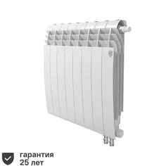 Радиатор Royal Thermo Biliner 500/87 биметалл 8 секций нижнее правое подключение цвет белый