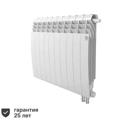 Радиатор Royal Thermo Biliner 500/87 биметалл 10 секций нижнее правое подключение цвет белый