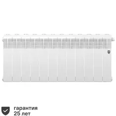 Радиатор Royal Thermo Biliner 350/87 биметалл 12 секций нижнее правое подключение цвет белый