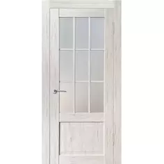 Дверь межкомнатная Амелия остеклённая ПВХ ламинация цвет рустик серый 90x200 см (с замком и петлями) МАРИО РИОЛИ