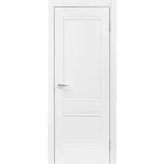 Дверь межкомнатная глухая Классико-42 60x200 см ламинация Hardfleх цвет белый (с замком и петлями) Portika