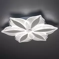 Люстра потолочная светодиодная диммируемая Ritter Lucino 52380 2 с д/у 60 Вт 26 м² регулируемый белый свет цвет белый