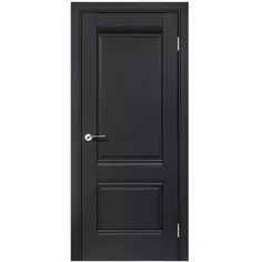Дверь межкомнатная глухая с замком и петлями в комплекте Классико-42 60x200 см HardFlex цвет черный Portika