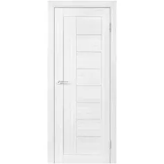 Дверь межкомнатная глухая с замком и петлями в комплекте Легенда-29.1 200x60 см HardFlex цвет светло-серый Portika