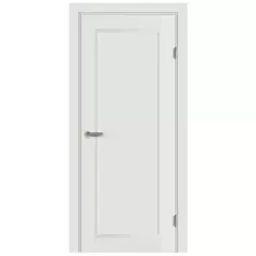 Дверь межкомнатная глухая с замком и петлями в комплекте Пьемонт 90x200 см Hardflex цвет белый жемчуг МАРИО РИОЛИ