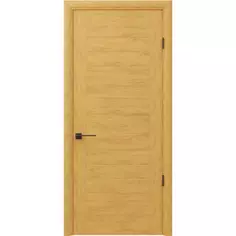 Дверь межкомнатная Космо глухая шпон цвет дуб натуральный 60x200 см Без бренда