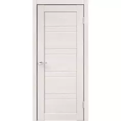 Дверь межкомнатная глухая без замка и петель в комплекте Лайн 60x200 см HardFlex цвет дуб тернер белый Velldoris