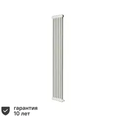 Радиатор Irsap Tesi 21800 трубчатый 500/65 6 секций нижнее подключение сталь двухсторонний цвет белый