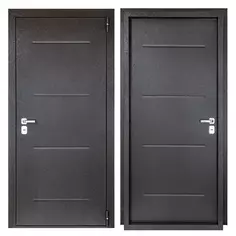 Дверь входная металлическая Порта 88x205 см правая букле графит Portika