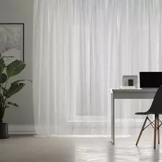 Тюль на ленте Inspire Vitale 250x280 см цвет белый