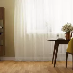 Тюль на ленте Inspire Martino 250x280 см цвет белый
