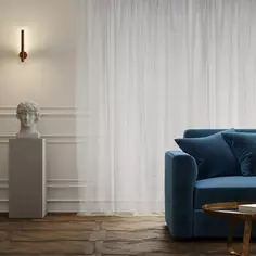 Тюль на ленте Inspire Sandro 250x280 см цвет серый