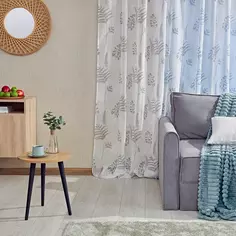 Тюль на ленте Inspire Kim 300x280 см цвет серый