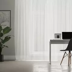 Тюль на ленте Inspire Amet 250x280 см цвет белый