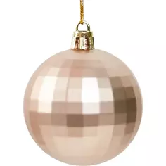 Елочное украшение Шар-диско Christmas ø6 см цвет коричневый Без бренда