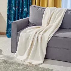 Плед Yesenia 150x200 см махровая ткань цвет экрю Столица текстиля