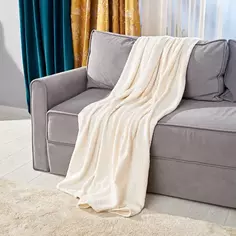 Плед Vita 150x200 см велсофт цвет экрю Столица текстиля