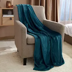 Плед First 140x200 см микрофибра цвет зеленый Столица текстиля