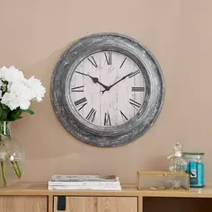 Часы настенные Dream River PLRC22001 круглые пластик цвет серый бесшумные ø50