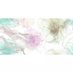 Плитка настенная Axima Тенерифе 30x60 см 1.62 м² матовая цвет белый мрамор цветы