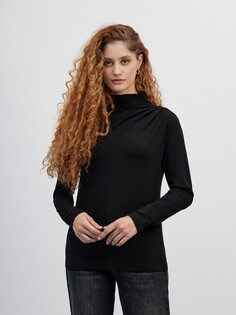 Лонгслив с драпировкой на плече (42) Elis