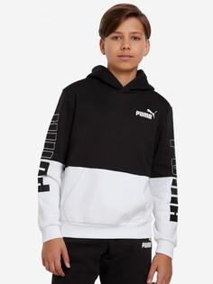 Худи для мальчиков PUMA Power Colorblock, Черный