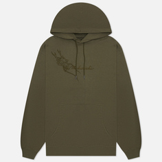 Мужская толстовка maharishi Sue-Ryu Tonal Hoodie, цвет оливковый, размер S