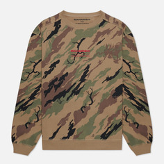 Мужская толстовка maharishi Miltype Camo Embroidered Crew Neck, цвет камуфляжный, размер XL