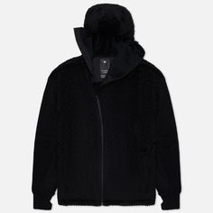 Мужская флисовая куртка maharishi Polartec High Loft Zip Hooded, цвет чёрный, размер L