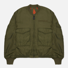 Мужская куртка бомбер maharishi Fire Phoenix MA-1 Flight, цвет оливковый, размер S