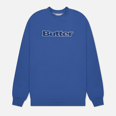 Мужская толстовка Butter Goods Cord Logo Crew Neck, цвет голубой, размер M