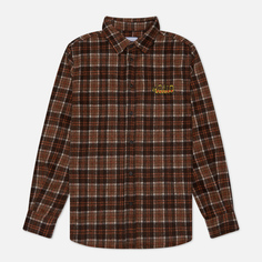 Мужская рубашка Butter Goods Caterpillar Flannel, цвет коричневый, размер S