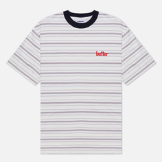 Мужская футболка Butter Goods Park Stripe, цвет белый, размер XL
