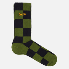 Носки Butter Goods Checkered, цвет зелёный