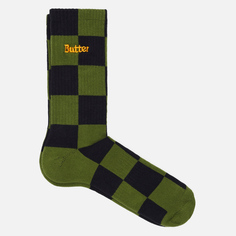 Носки Butter Goods Checkered, цвет зелёный, размер 40-46 EU