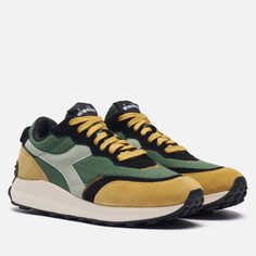 Мужские кроссовки Diadora Race Suede SW, цвет зелёный, размер 45 EU