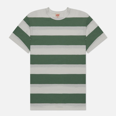 Мужская футболка TSPTR Border Stripe, цвет оливковый, размер XXL