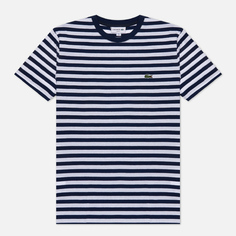 Мужская футболка Lacoste Slim Fit Stripe, цвет синий