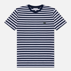 Мужская футболка Lacoste Slim Fit Stripe, цвет синий, размер L