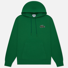 Мужская толстовка Lacoste Loose Fit Hoodie Organic Cotton, цвет зелёный, размер L