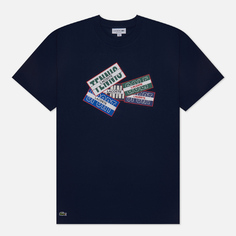 Мужская футболка Lacoste Sport Print, цвет синий