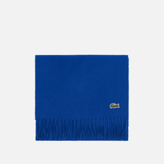 Шарф Lacoste Felt Wool & Cashmere, цвет синий