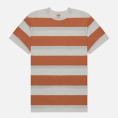 Мужская футболка TSPTR Border Stripe, цвет оранжевый, размер XXL